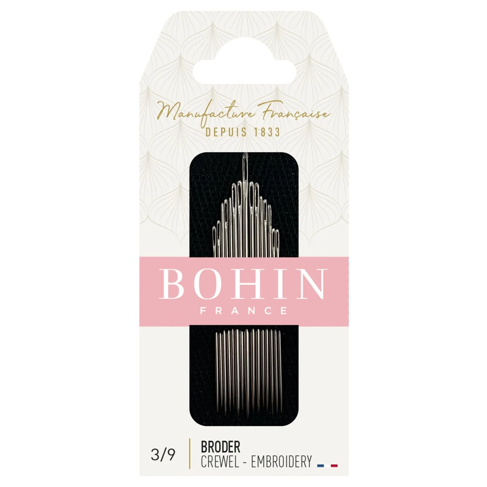 Aiguilles à broder BOHIN N°3 / 9