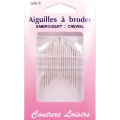Aiguilles à broder n°8 X16 - Couture loisirs