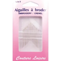 Aiguilles à broder n°9 X16 - Couture loisirs