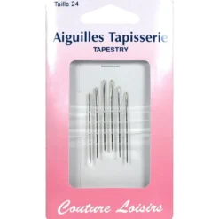 Aiguilles à tapisser n°24 X6 - Couture loisirs