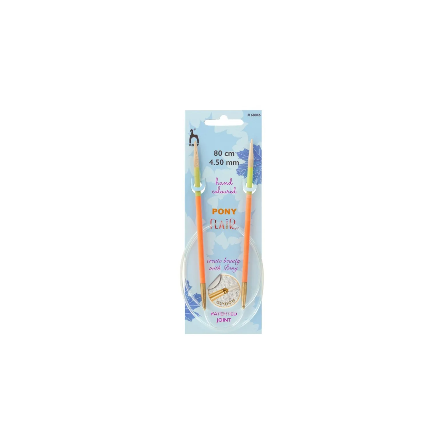 Aiguilles Tricot Circulaires en Bois d'Érable 80 cm - Pony Flair