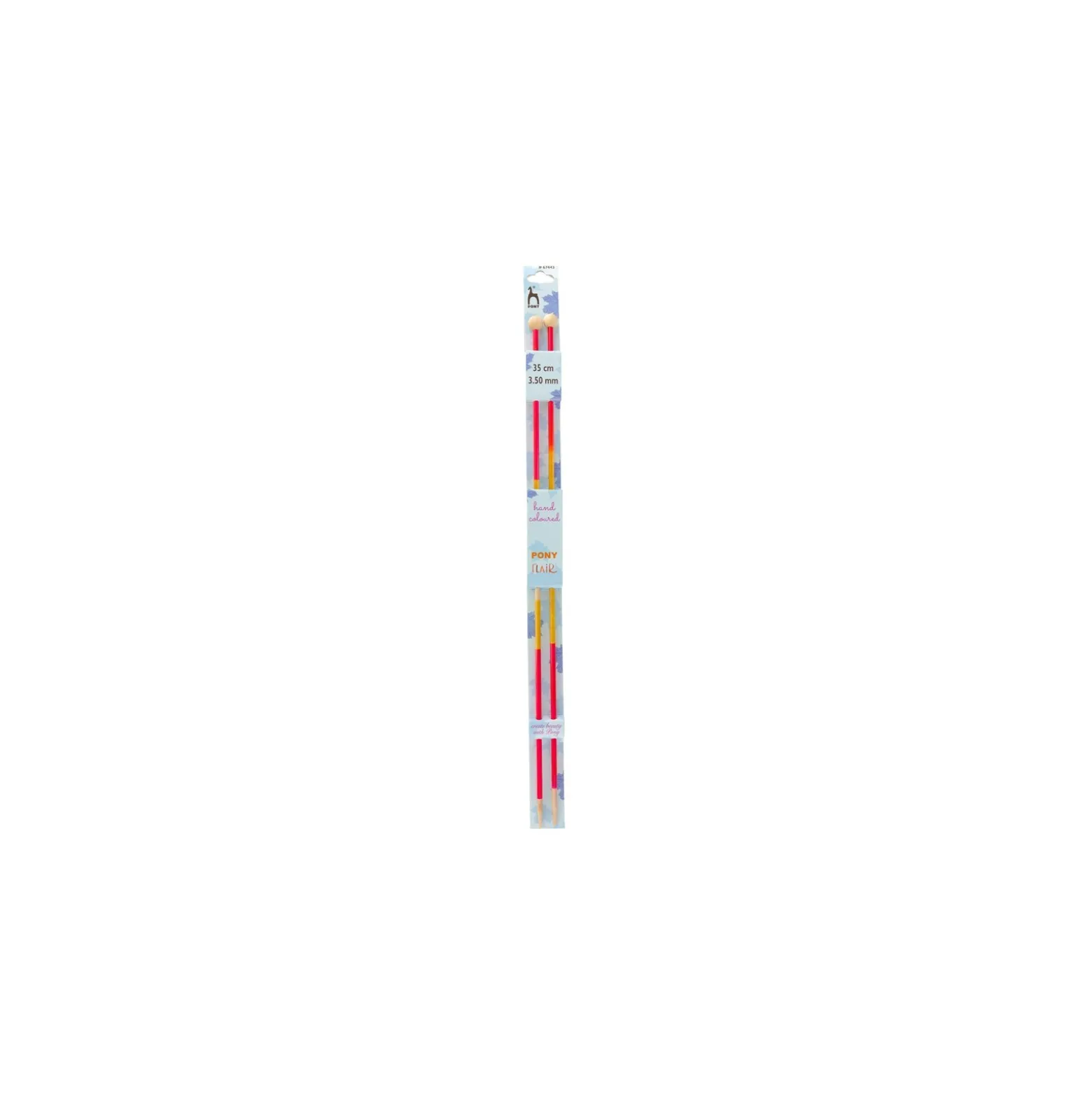 Aiguilles Tricot Éco-Responsable en Bois 35 cm - Pony Flair
