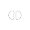 Anneau en D non soudé 20 mm Anillo - argent (lot de 2)