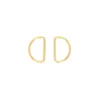 Anneau en D non soudé 20 mm Anillo - doré (lot de 2)