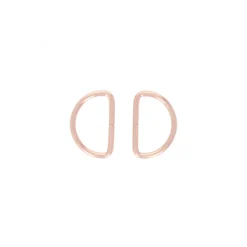 Anneau en D non soudé 25 mm Anillo - rose gold (lot de 2)