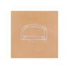 Anneau en D plastique transparent