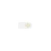 Attache cuir Sunshine blanc avec pression