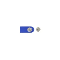 ♥ Attache cuir Sunshine bleu roy avec pression ♥
