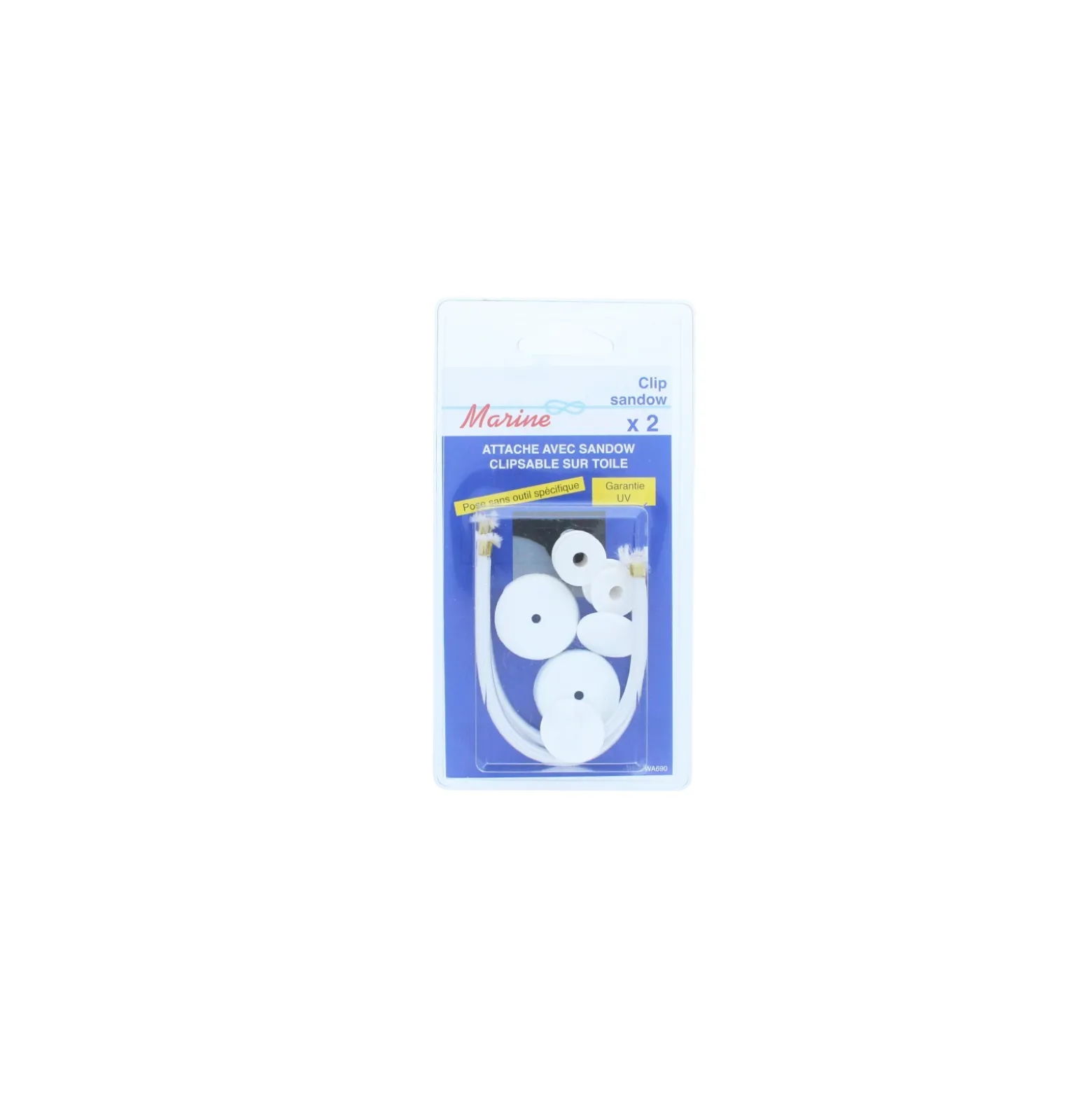 Attache Tendeur à Clipser (Pack de 2) - Blanc