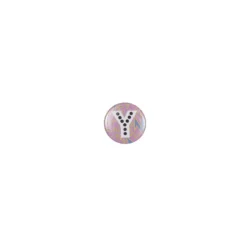 Badge alphabet fantaisie Y