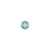 Badge rond motif "plus"