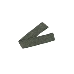 Bande fil lurex bord-côte gris - lurex doré (1m)