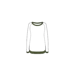 Bande fil lurex bord-côte kaki - lurex doré (1m)