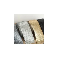 Bande glitter largeur 10 cm - acier brillant x 50cm