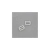 Barrette de réglage de soutien gorge plastique (la paire) - blanc