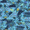 Biais coton Bierya - bleu