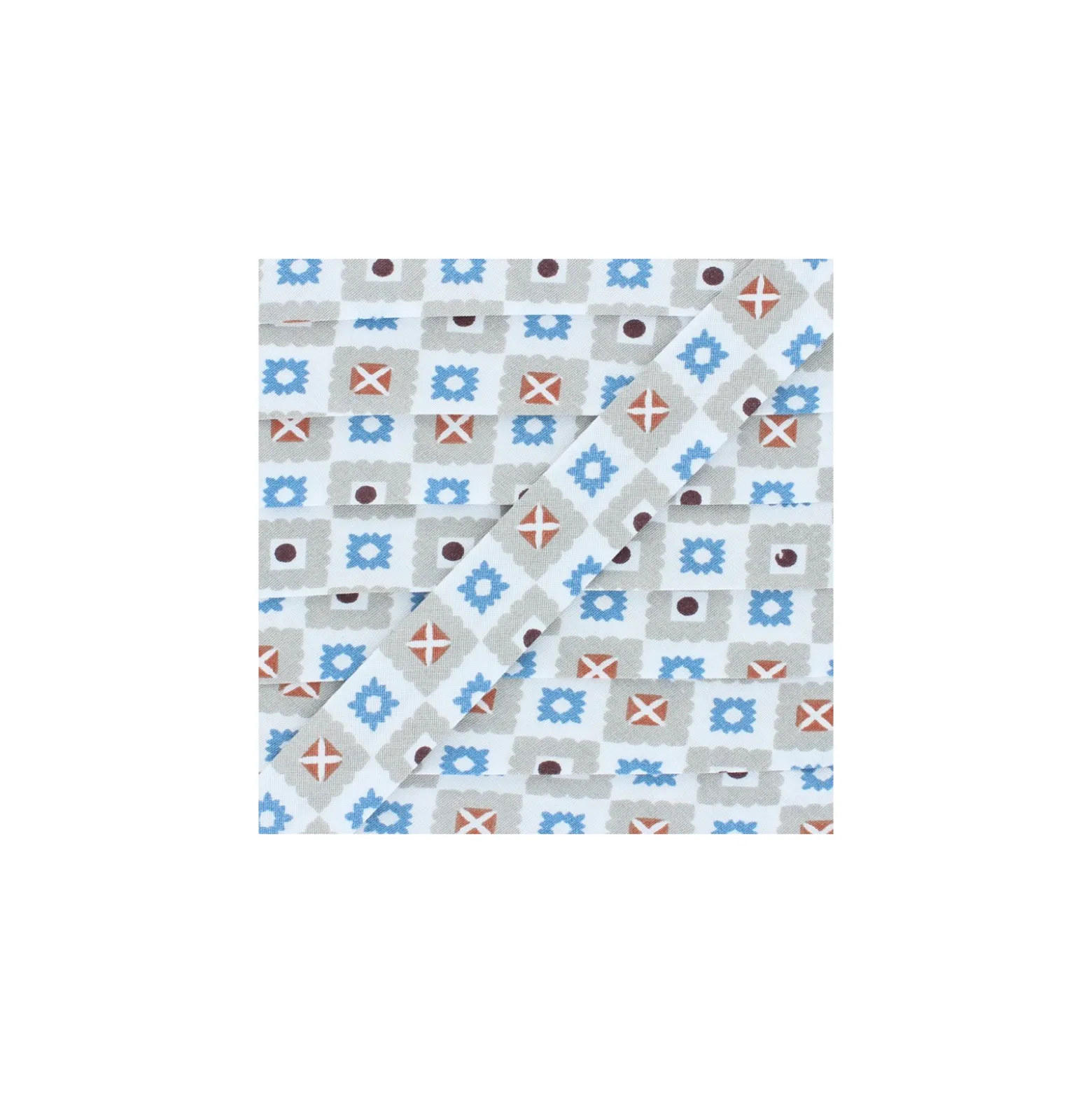 Biais Coton Estefan - Bleu
