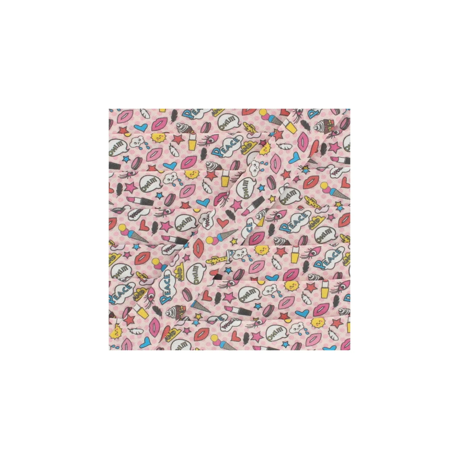 Biais Coton Girly 20 mm - Rose