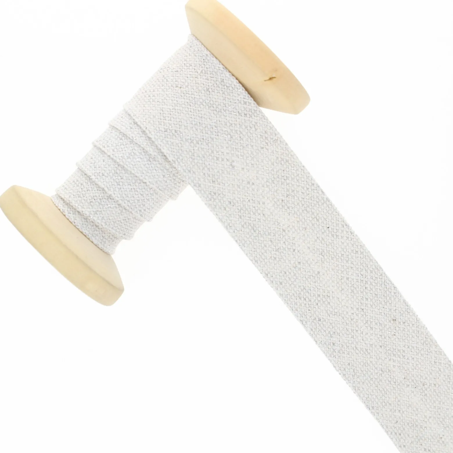 Biais coton Natura lurex