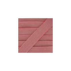 Biais coton rayures horizontales rouge