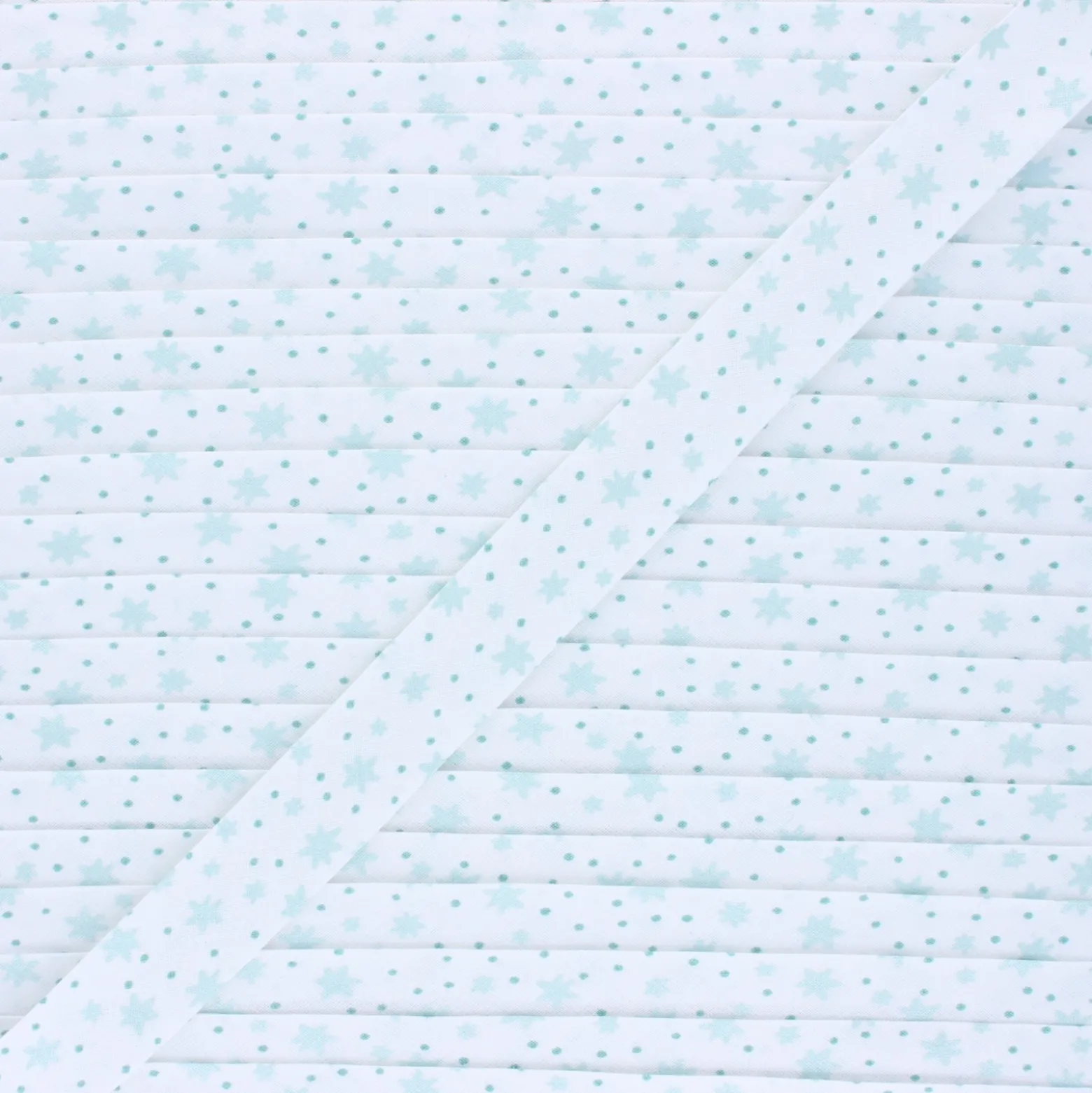 Biais Coton Sparkly Stars - vert