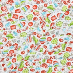Biais coton Tea time 18 mm - blanc