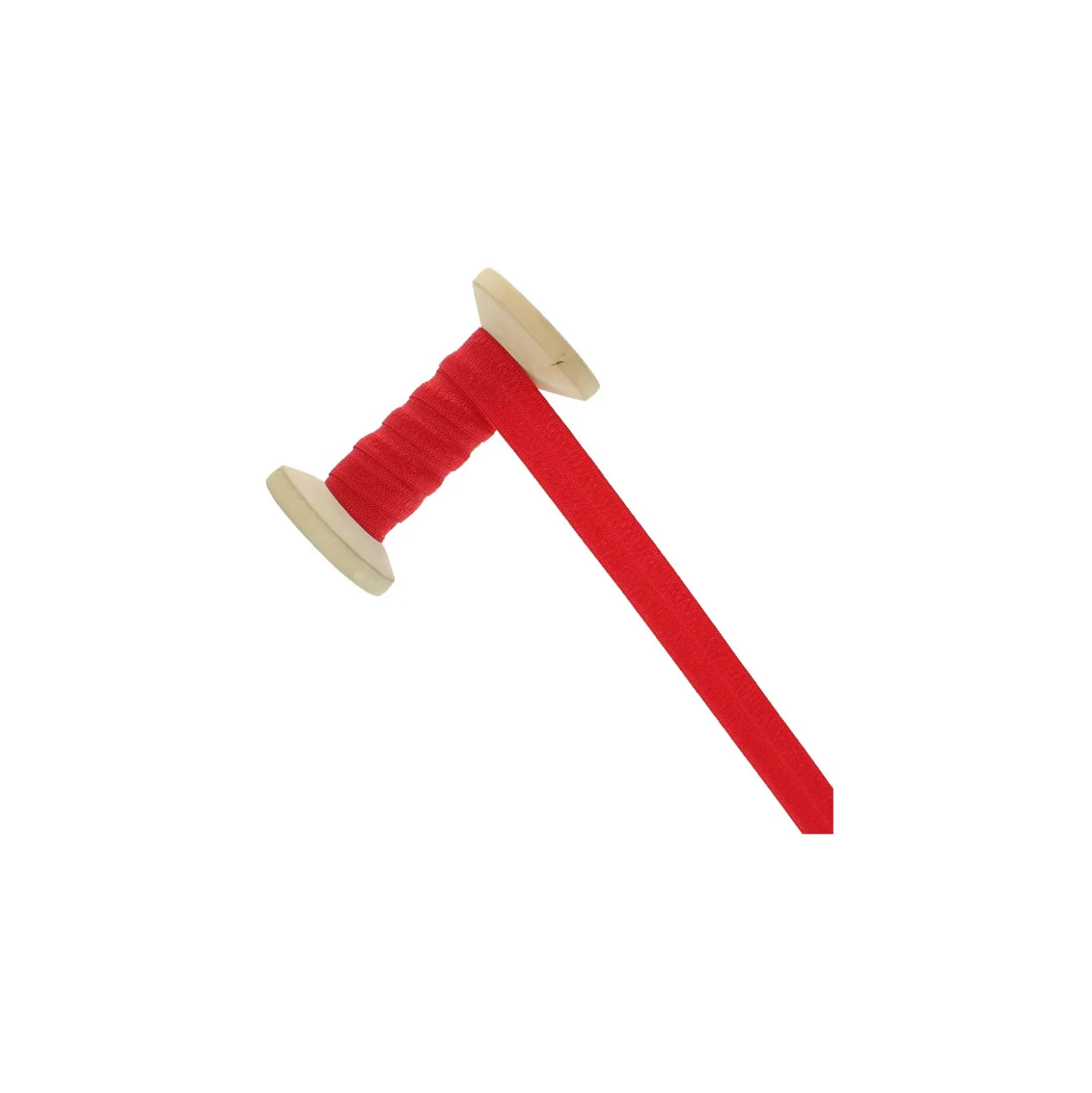 Biais Elastique pré-plié 15 mm - rouge vif