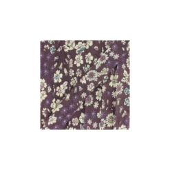 Biais fleuri C8 - bordeaux