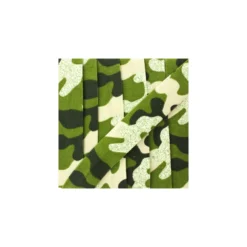 Biais jersey camouflage paillettes 20 mm - vert