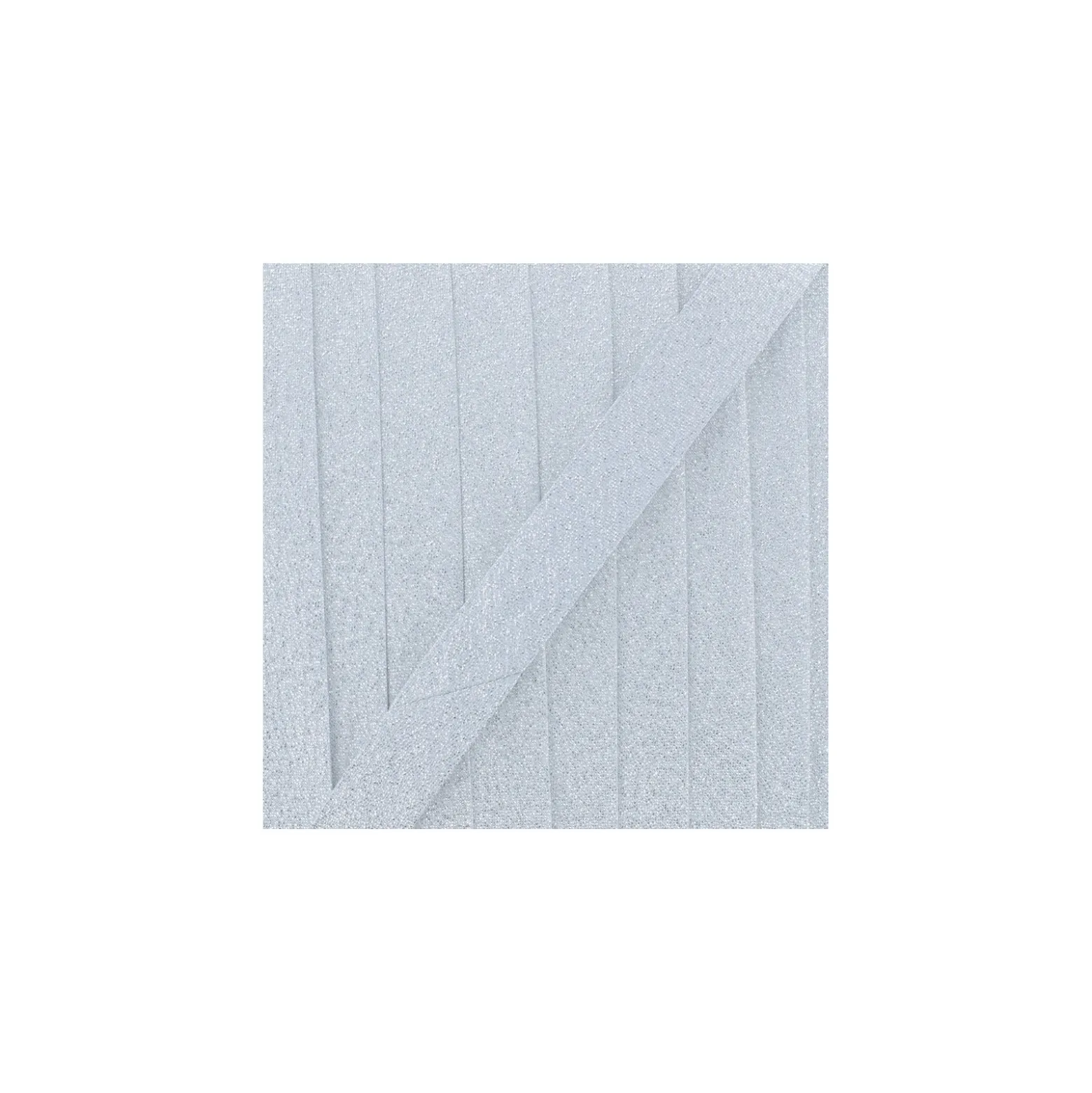 Biais Lurex argent