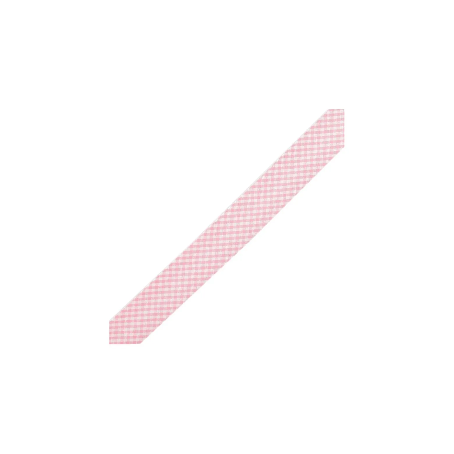 Biais Petit Vichy rose 20 mm