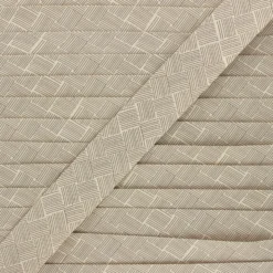 Biais polycoton Célia - taupe