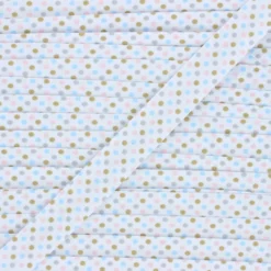 Biais polycoton Cooldots - gris