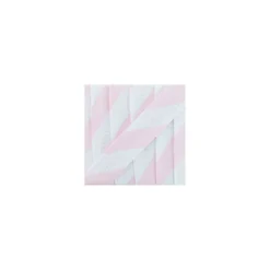 Biais Polycoton Pois Rayure - Rose