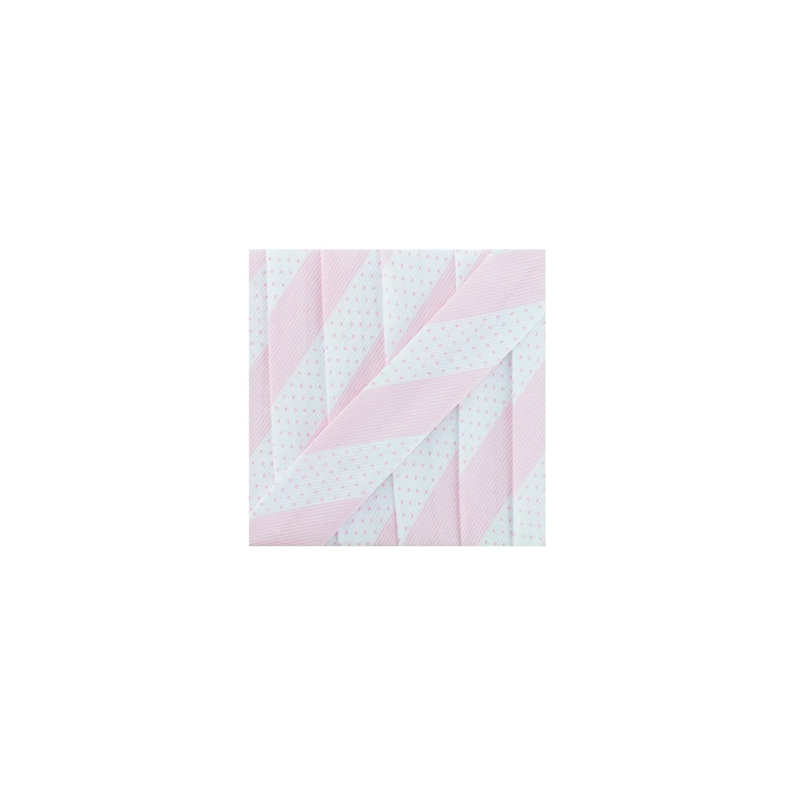 Biais Polycoton Pois Rayure - Rose