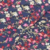 Biais Pretty Flowers bleu marine
