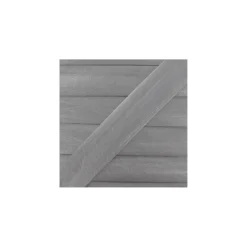 Biais simili cuir métallisé argent 25 mm