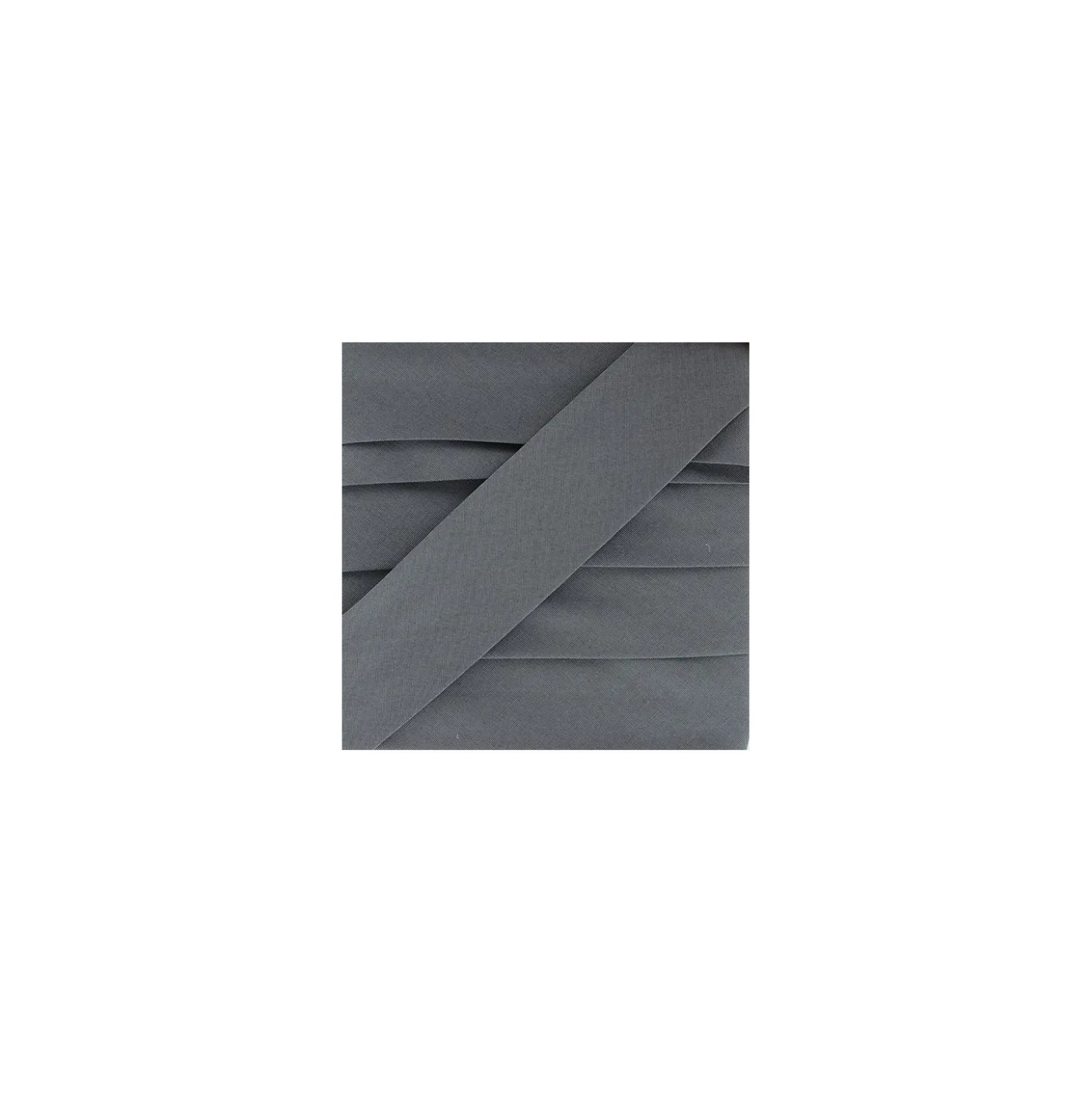 Biais Stretch Uni - Gris Anthracite