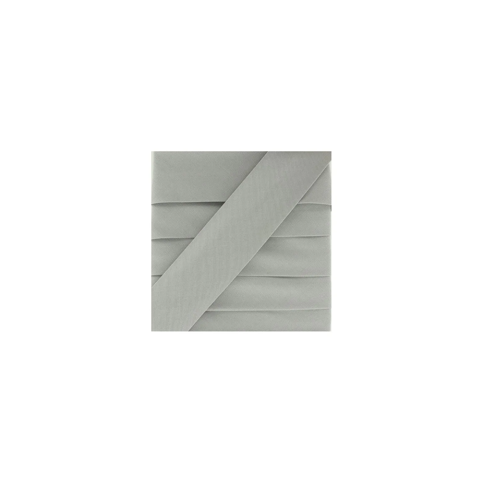 Biais Stretch Uni - Gris Souris