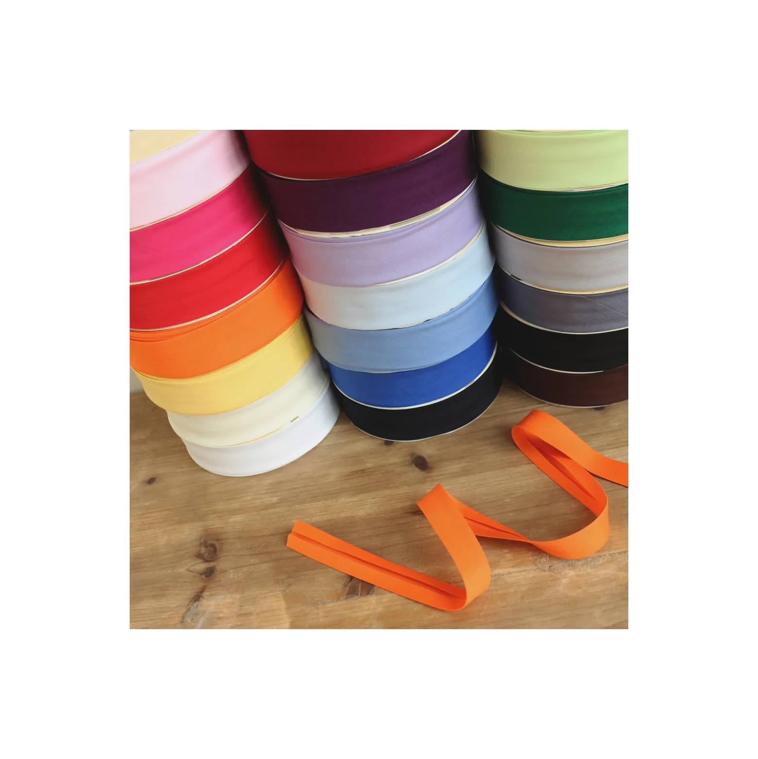 Biais Stretch Uni - Vert Pistache