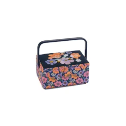 Boite à couture brodée taille M - Jardin d'abeilles