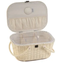 Boite à Couture Panier en osier - Citrons
