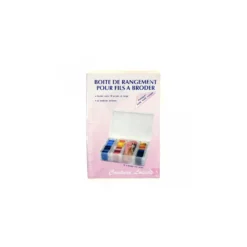 Boite de rangement bobines fils à broder