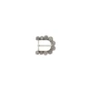 Boucle ceinture métal Pièces 40 mm - argent