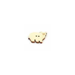 Bouton Bois Paapii Design Bear