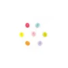Bouton chiffre 0 Color