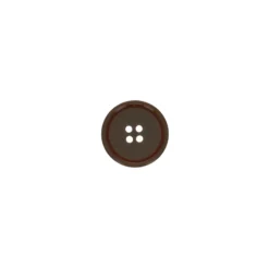 Bouton galalithe Gelo - marron