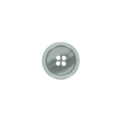 Bouton galalithe uni - gris