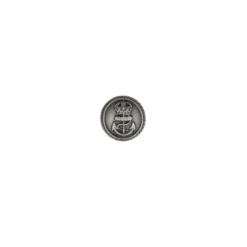 Bouton Métal Ancre - Argent Antique