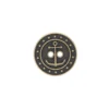Bouton métal Ancre marine - bronze